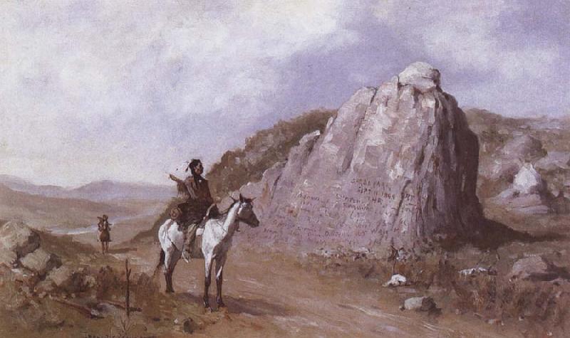 Frederic Remington The Rock of the Signature France oil painting art